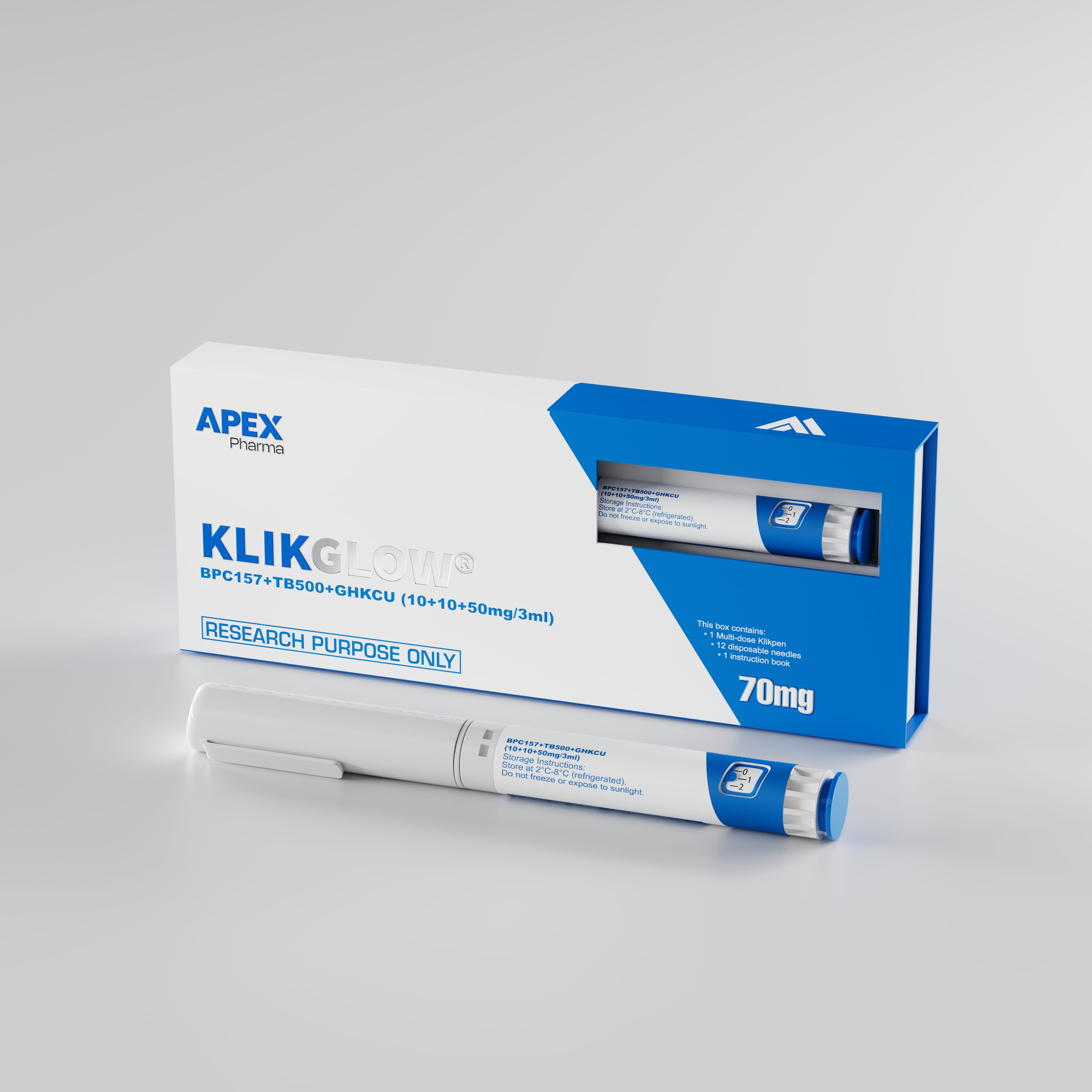 KLIKGLOW (BPC157+TB500+GHK-CU)